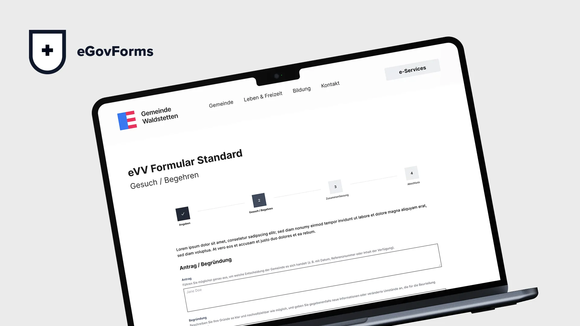 Screenshot von Formular-Builder